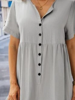 Zolucky Women Casual Jumpsuits Solid Short Sleeve Beach Holiday Romper -Zolucky Sales Store 79fc1cab6e927902de8e55920a52b6fe