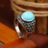 Vintage Imitation Turquoise Ring