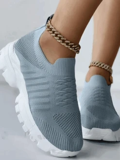 Sports Plain Mesh Fabric Casual Shoes -Zolucky Sales Store 7fbb5b4cad2b256b3b2cad4da58feef4