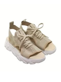 Breathable Hollow Out Lace Up Front Slip On Sports Sandals -Zolucky Sales Store 7fd84729b8b50c16c5480c69f573cc00