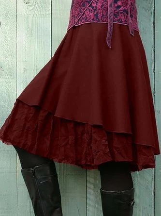 Cotton-Blend Vintage Skirt 3 Cotton-Blend Vintage Skirt - Image 3