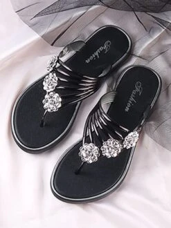 Women's Diamond Flat Thong Sandals -Zolucky Sales Store 808d63bf82503d62a23b77837f33b58c