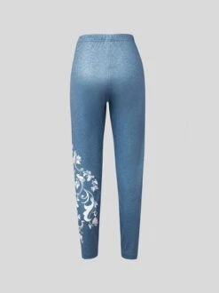 Tight Floral Casual Leggings -Zolucky Sales Store 83d37975bbfd8644dba059ee12b704f9