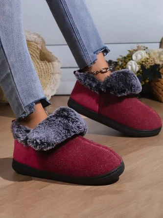 Ethnic Casual Autumn Faux Fur Fluffy Slippers 5 Ethnic Casual Autumn Faux Fur Fluffy Slippers - Image 5