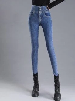 Casual Pocket Stitching Denim Regular Fit Jeans -Zolucky Sales Store 8455fca75b7966d8d9b62ce04f6f8b8b