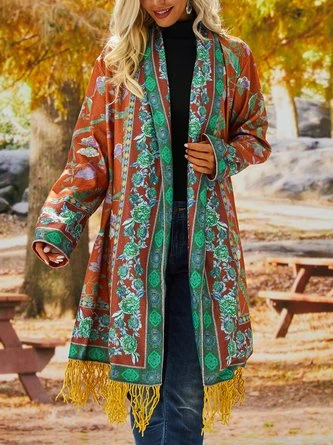 Boho Printed Casual Cardigan Cardigan 4 Boho Printed Casual Cardigan Cardigan - Image 4