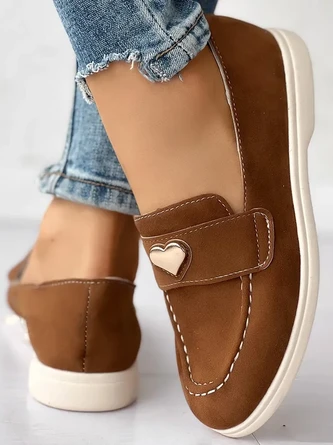 Faux Suede Casual Plain All Season Shallow Shoes 9 Faux Suede Casual Plain All Season Shallow Shoes - Image 9