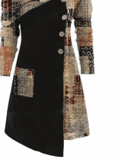 Cowl Neck Casual Cotton Knitting Dress -Zolucky Sales Store 87b807231d6765b413857d5695b6f76b