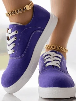 Casual All Season Plain Christmas Canvas Shoes -Zolucky Sales Store 89d632378c6f17f142751e3450540e11