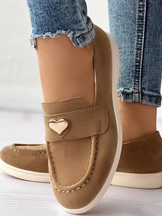 Faux Suede Casual Plain All Season Shallow Shoes 14 Faux Suede Casual Plain All Season Shallow Shoes - Image 14