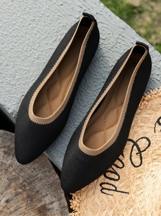 Casual Color Block Comfy Insole Slip On Shallow Shoes 20 Casual Color Block Comfy Insole Slip On Shallow Shoes - Image 20