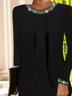 Plain Casual Cotton Dress -Zolucky Sales Store 8a8747503e56a0f48260a4fdc150c336