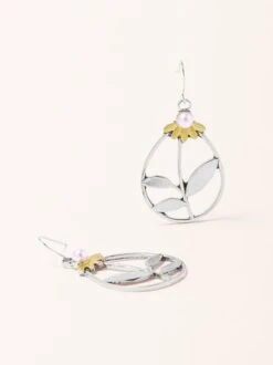 Vintage Silver Floral Earrings Bohemian Ethnic Style Dress Women Jewelry -Zolucky Sales Store 8adba8289ca2ecae5fa5affba1b10e02