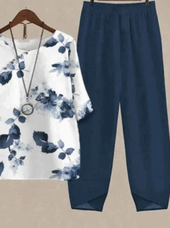 Plus Size Casual Crew Neck Two-Piece Set 5 Plus Size Casual Crew Neck Two-Piece Set -Zolucky Sales Store 8b76c593413bba21d3362420caf6499c