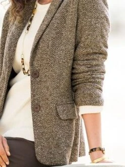 Casual Loose Plain Shawl Collar Long Sleeve Blazer -Zolucky Sales Store 8c3e9937ce57178930a66e72452e9190