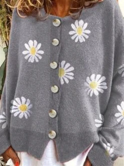 Long Sleeve Cotton-Blend Shift Floral Sweater -Zolucky Sales Store 8db4412c2067409fbcf542701c8139ac 1601289247874