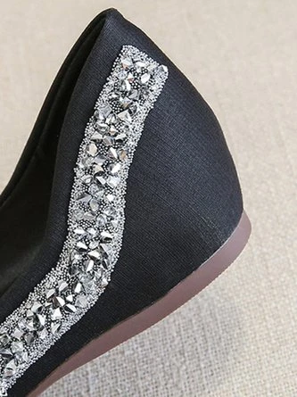 Sparkling Rhinestone Bowknot Fashion Flat Shallow Shoes 8 Sparkling Rhinestone Bowknot Fashion Flat Shallow Shoes - Image 8