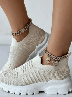 Sports Plain Mesh Fabric Casual Shoes -Zolucky Sales Store 8e4a6860ecc7e2266a8fbe8dbf70c3ad