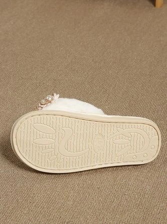 Elegant Applique Imitation Pearls Fluffy Flip-Flops Slippers 18 Elegant Applique Imitation Pearls Fluffy Flip-Flops Slippers - Image 18