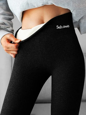 Fleece Knitted Casual Legging 4 Fleece Knitted Casual Legging - Image 4