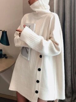 Turtleneck Long Sleeve Casual Sweater -Zolucky Sales Store 9 1602470835578