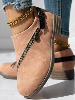 Pu Plain Autumn Chelsea Boots