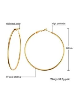 Women Minimalist 18k Gold-plated Hoop Earrings -Zolucky Sales Store 90908ca05687a27e3d5ec8cc2f90beee