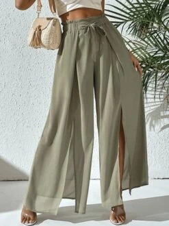 Plain Loose Casual Casual Pants