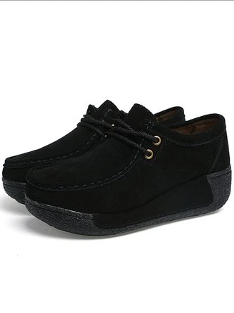 Wedge Heel Faux Suede All Season Casual Shoes 6 Wedge Heel Faux Suede All Season Casual Shoes - Image 6