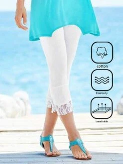 Tight Lace Casual Cotton Leggings