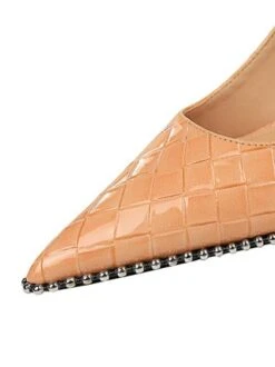 Stylish Woven Embossed Stiletto Heel Shallow Pumps -Zolucky Sales Store 92679aa6ddbbc36e51b08032ef0e0160