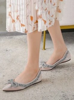 Sparkling Rhinestone Bowknot Fashion Flat Shallow Shoes 29 Sparkling Rhinestone Bowknot Fashion Flat Shallow Shoes -Zolucky Sales Store 9326de8a484bdb395a8ca2dbf0661285