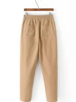 Casual Plain Tight Pants -Zolucky Sales Store 940b809963da5385fd0b6f891de7251d