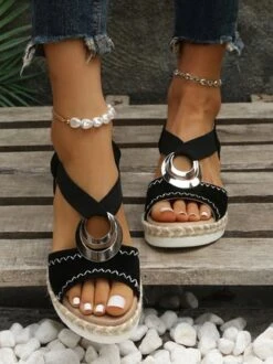 Metal Woven Wedge Platform Roman Sandals 28 Metal Woven Wedge Platform Roman Sandals -Zolucky Sales Store 940e681d1d04e1fede7ae6d75f66e30f