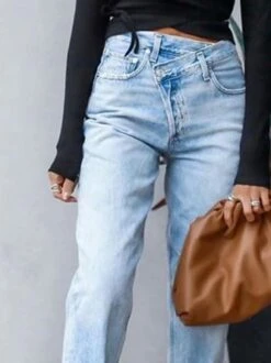 Blue Denim Casual Shift Jeans -Zolucky Sales Store 95148285 156976022464891 8143832613245957674 n 2 1588947878568