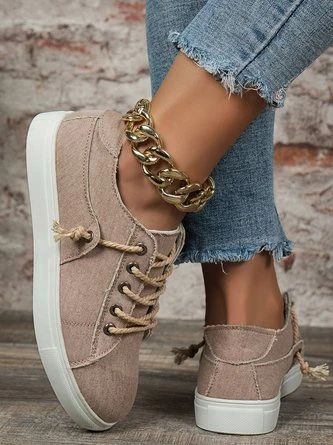 Women Vintage Lace-Up Canvas Shoes 20 Women Vintage Lace-Up Canvas Shoes - Image 20