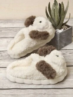 Cartoon Dog Warmth Fluffy Slippers -Zolucky Sales Store 952b2d8d71e089c9d417dd8cb6af0d41