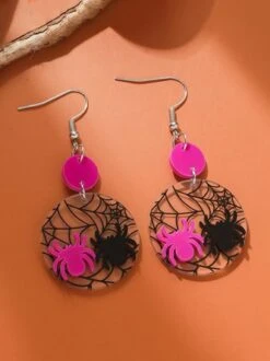 Halloween Spider Web Butterfly Dangle Earrings -Zolucky Sales Store 956326b0e04fbde6c67ce33129e80bad