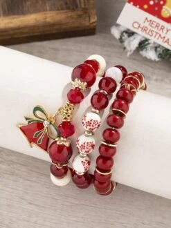 Christmas Cartoon Pendant Bracelet Set Multi-layered Beaded Bracelet 25 Christmas Cartoon Pendant Bracelet Set Multi-layered Beaded Bracelet -Zolucky Sales Store 95a799614fd2691dd6ba83379d1e2b17
