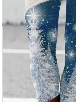 Tight Casual Snowflake Leggings 7 Tight Casual Snowflake Leggings -Zolucky Sales Store 96338cce6f09fcd61b243bc355e41edb