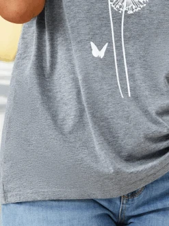 Plus Size Crew Neck Loosen Short Sleeve T-Shirt -Zolucky Sales Store 98015bb10eb4dc24283d9149182ae29b