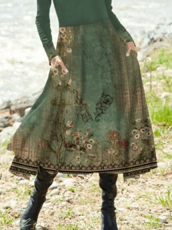 Half Open Collar Casual Ethnic Dress -Zolucky Sales Store 988cc653ff17119fbe9610da79c3cb8b