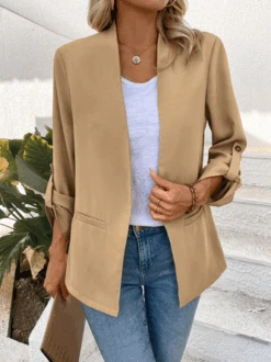 Casual Adjustable Sleeve Plain Blazer 10 Casual Adjustable Sleeve Plain Blazer -Zolucky Sales Store 991e76c602e1e0e7f16ebcf6109e11d7