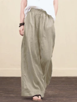 Wide-leg Cotton Trousers 13 Wide-leg Cotton Trousers -Zolucky Sales Store 9A67FDC8 C5E4 4EDA BAC2 606AA6FACE1B 1595239956431