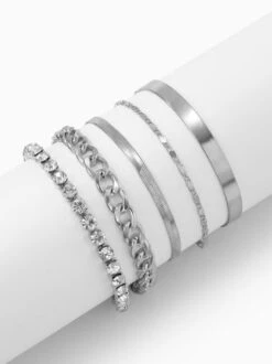 Women Minimalist Rhinestone Chain Bracelets Sets -Zolucky Sales Store 9a8ca3ec241d5848e8b339d5b6531853