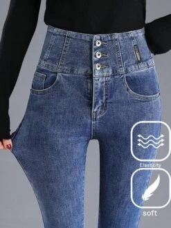 Casual Pocket Stitching Denim Regular Fit Jeans