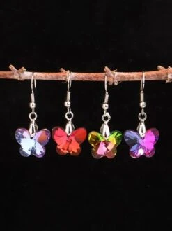 Butterfly Crystal Party Dangle Earrings -Zolucky Sales Store 9b8077ea796a790c6f0ca41afbb4ea39