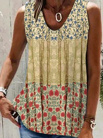Casual Floral Tank Top 1 Casual Floral Tank Top