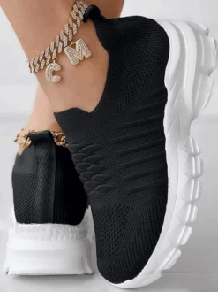 Sports Plain Mesh Fabric Casual Shoes -Zolucky Sales Store 9c3025b61e504fbf079ac6e409496fa9