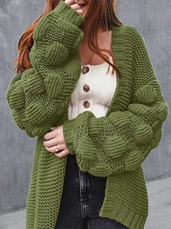 V Neck Plain Regular Fit Casual Cardigan 1 V Neck Plain Regular Fit Casual Cardigan